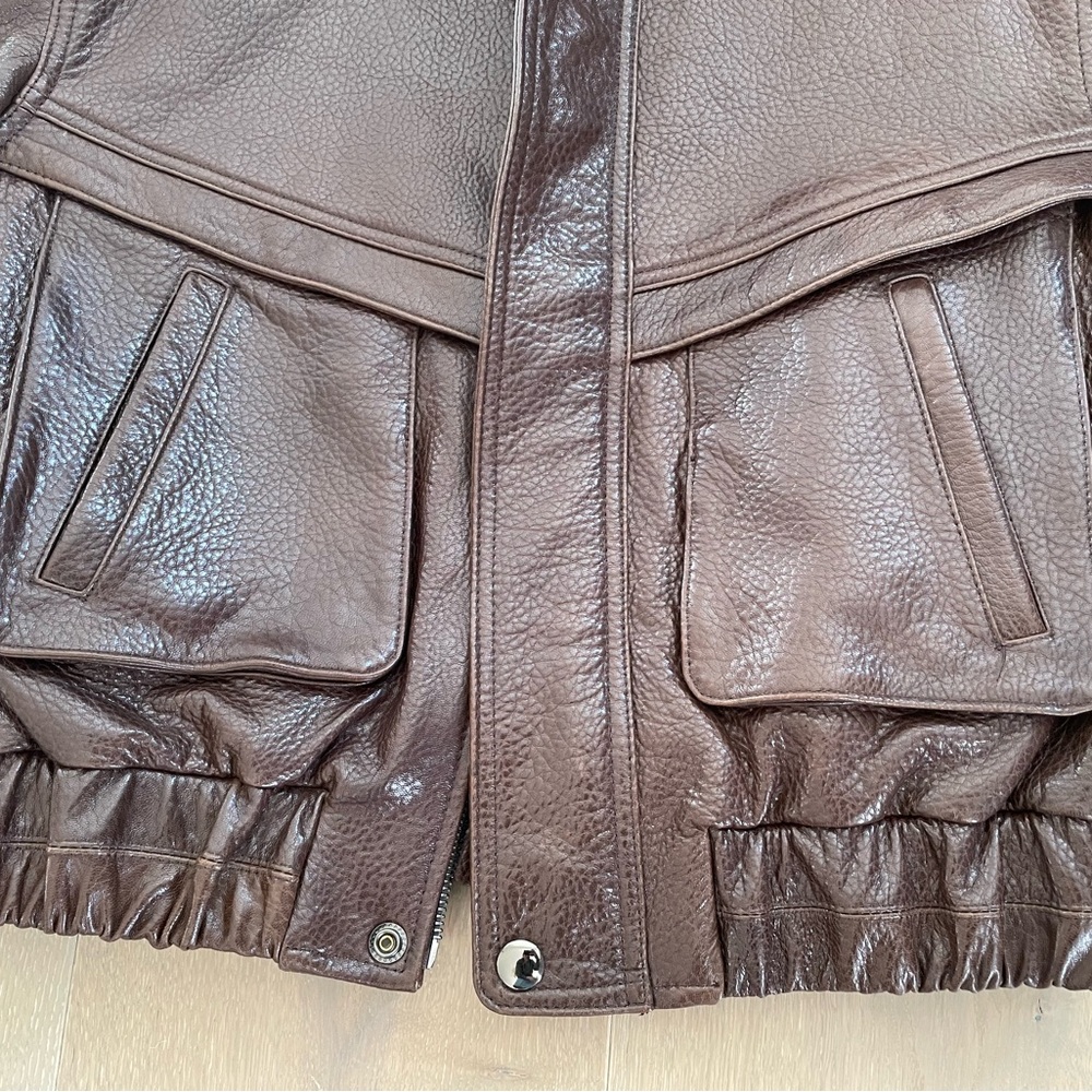 The Becky Jacket Brown Leather - Picture 9 of 16